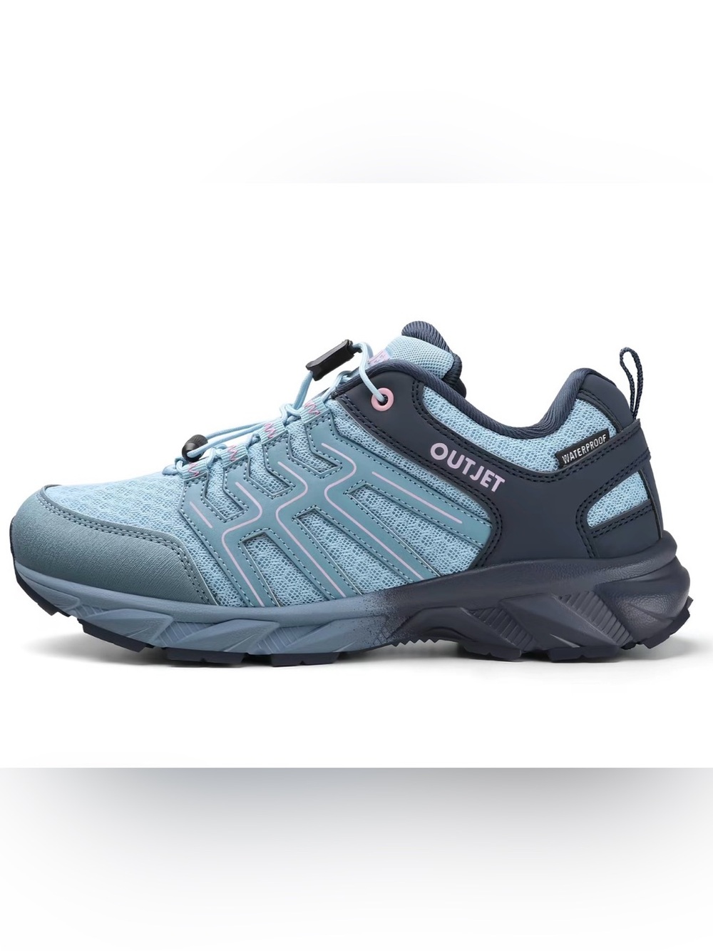 OUTJET Breeze Lake Women's Waterproof Hiking Shoes - Lightweight SIZE: 7
